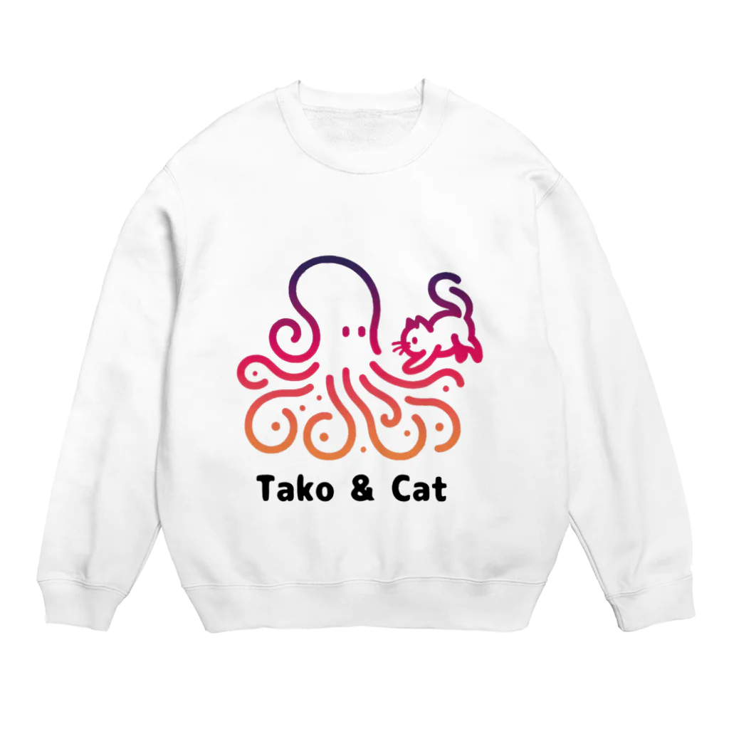 bravoadのタコ & 猫 Crew Neck Sweatshirt