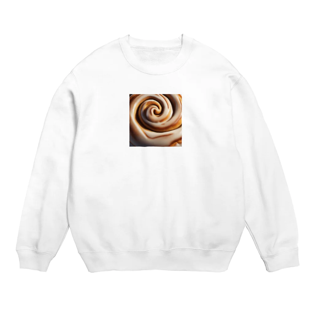 千裕アトリエ（いつもありがとう）のシナモンロール（Cinnamon Roll） Crew Neck Sweatshirt