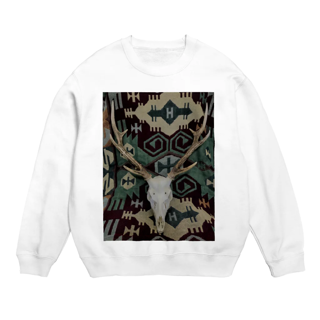 nyahoのとってきたシカ Crew Neck Sweatshirt