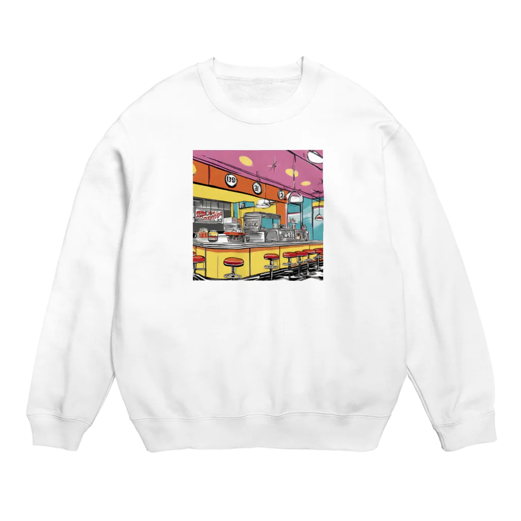 genzie0832の50'sのダイナー Crew Neck Sweatshirt