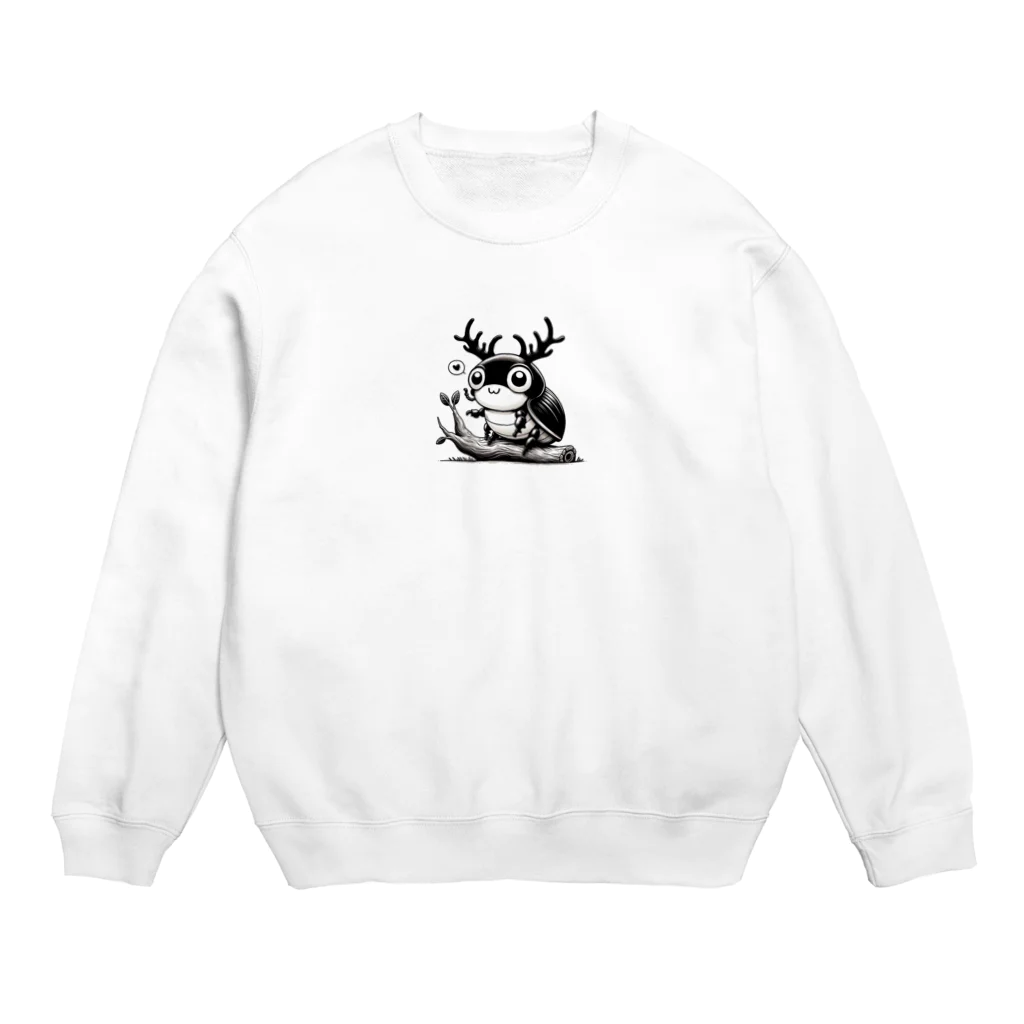 tomokazunagataのクワガタ君 Crew Neck Sweatshirt