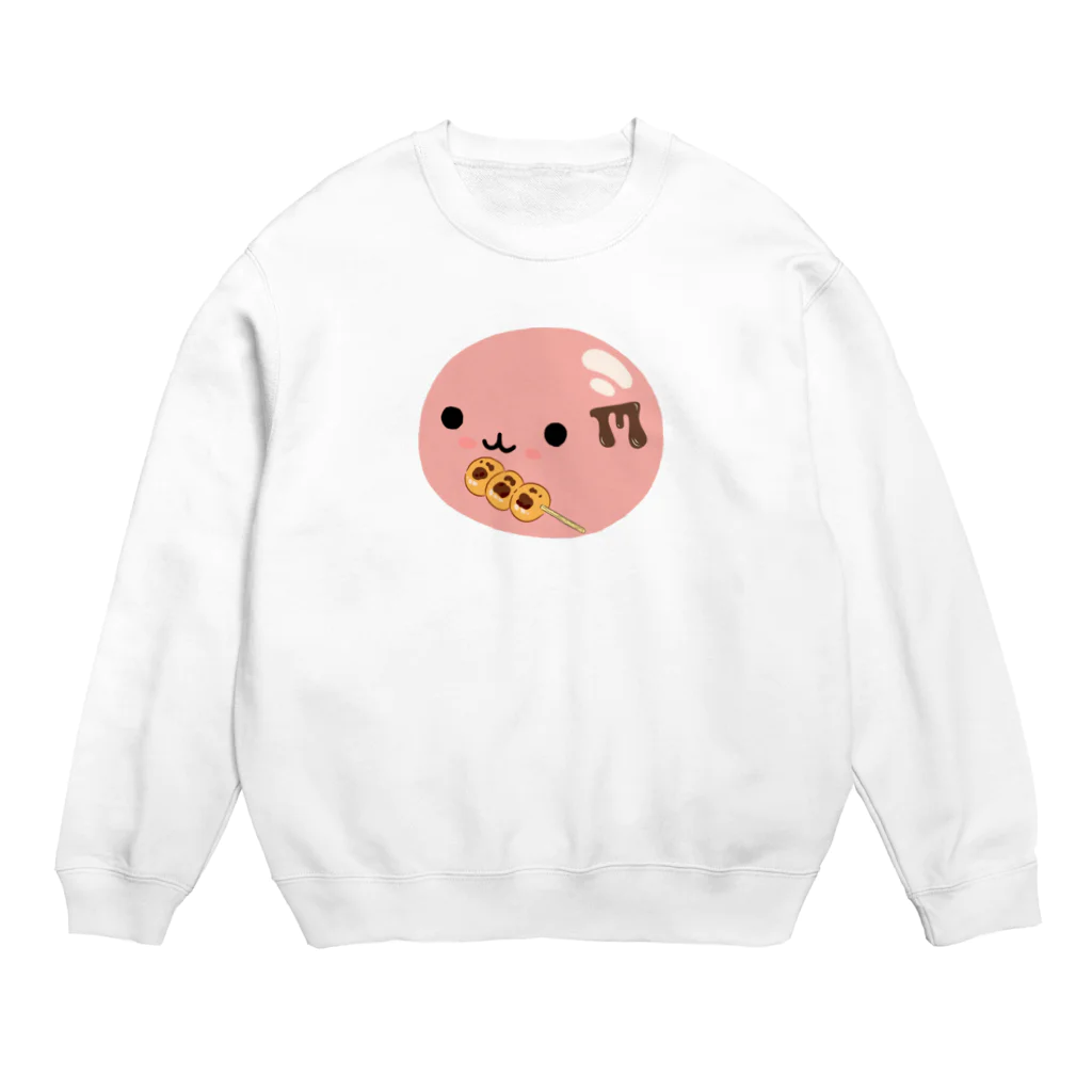 みたらし団子のふたたまちゃんのみたらし団子のふたちゃん Crew Neck Sweatshirt