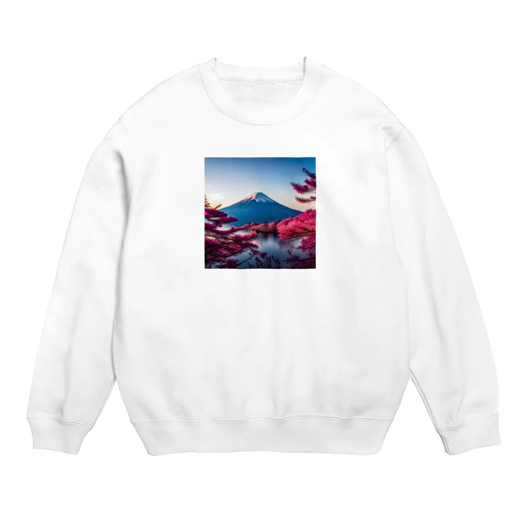 P.H.C（pink house candy）の富士山と紅葉、そして湖のグッズ Crew Neck Sweatshirt