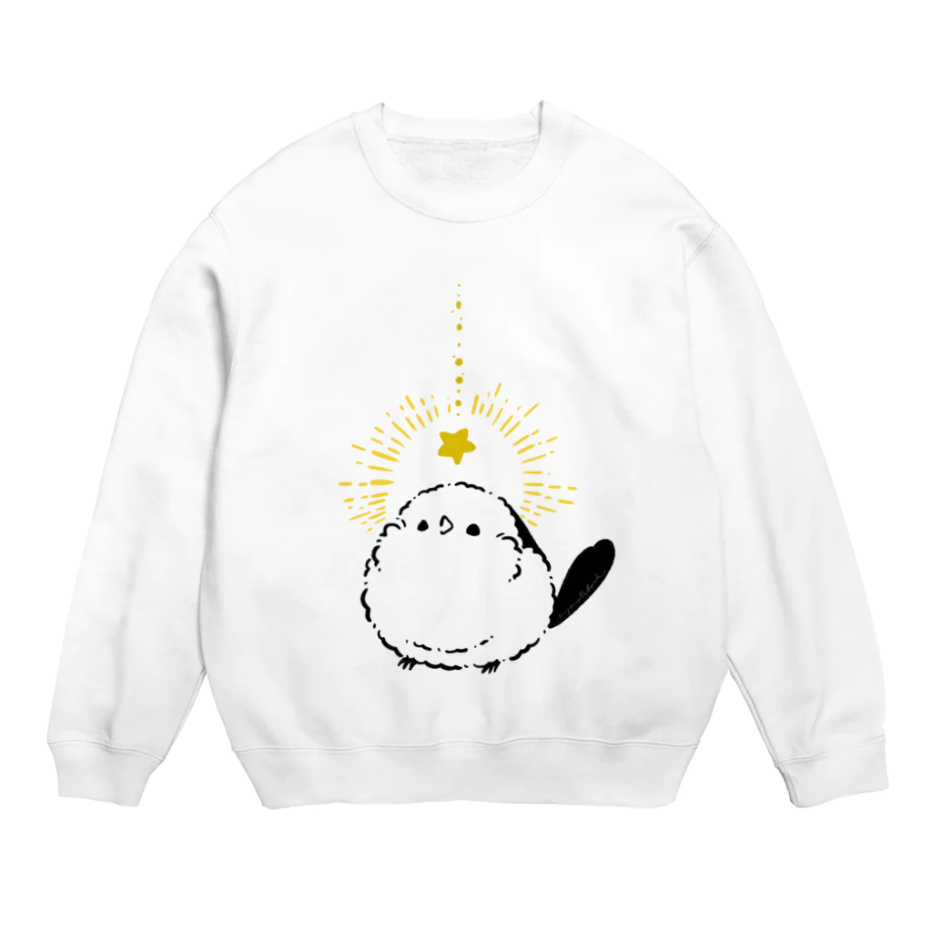 ぴよ手帖 | シマエナガ雑貨の星に願いをシマエナガ＠ぴよ手帖 | シマエナガ雑貨 Crew Neck Sweatshirt