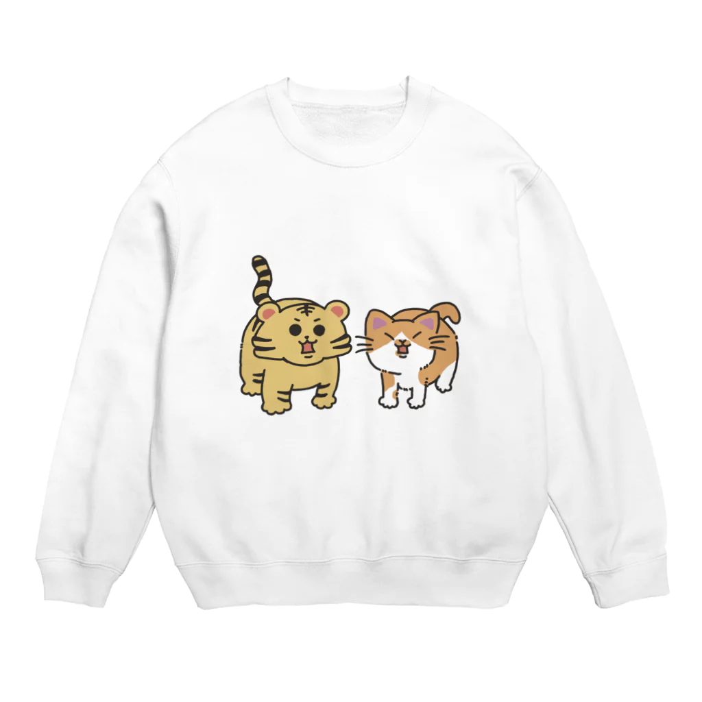 かぎしっぽのネコ科 Crew Neck Sweatshirt