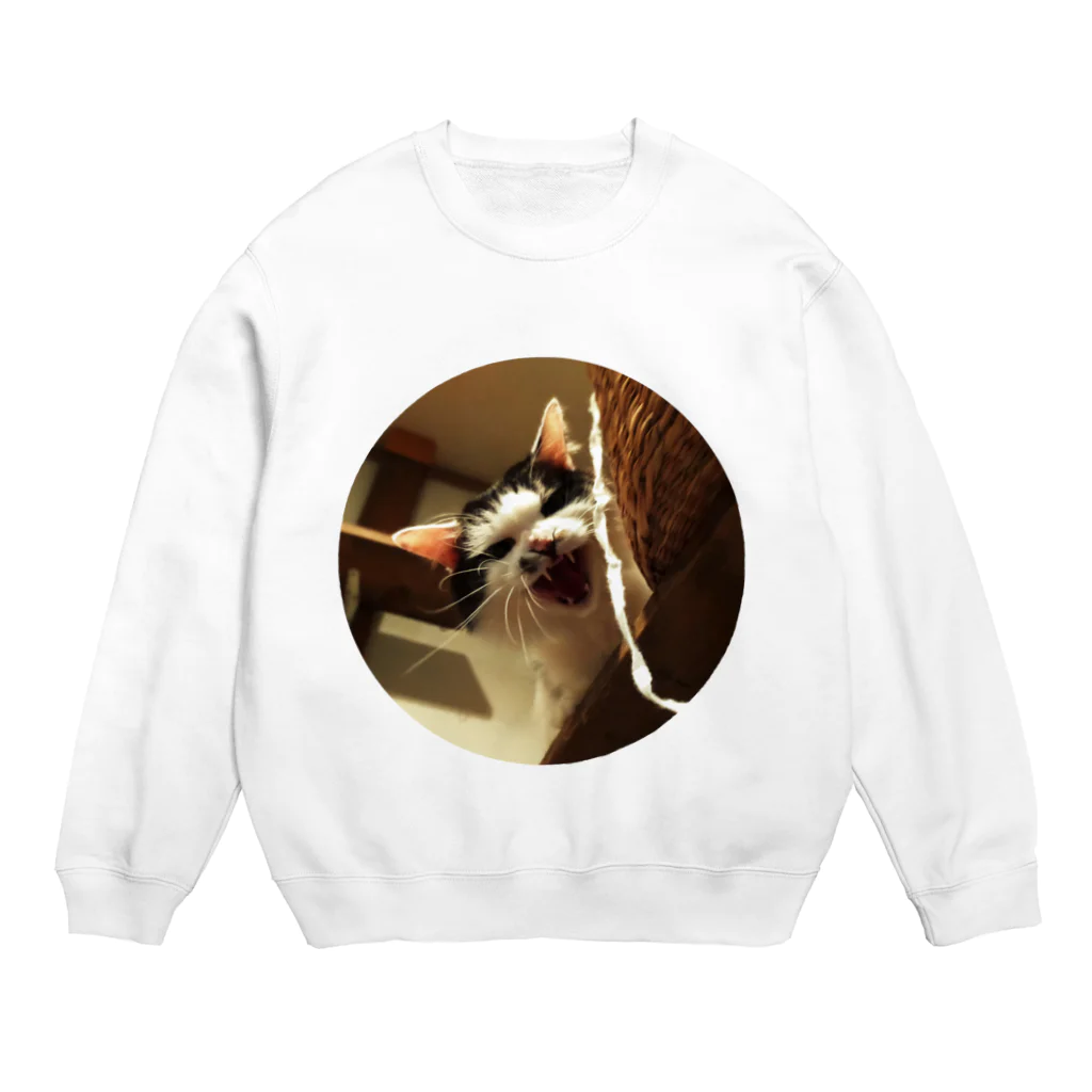 jenjenの強面のねこ　チビゴン　その1 Crew Neck Sweatshirt