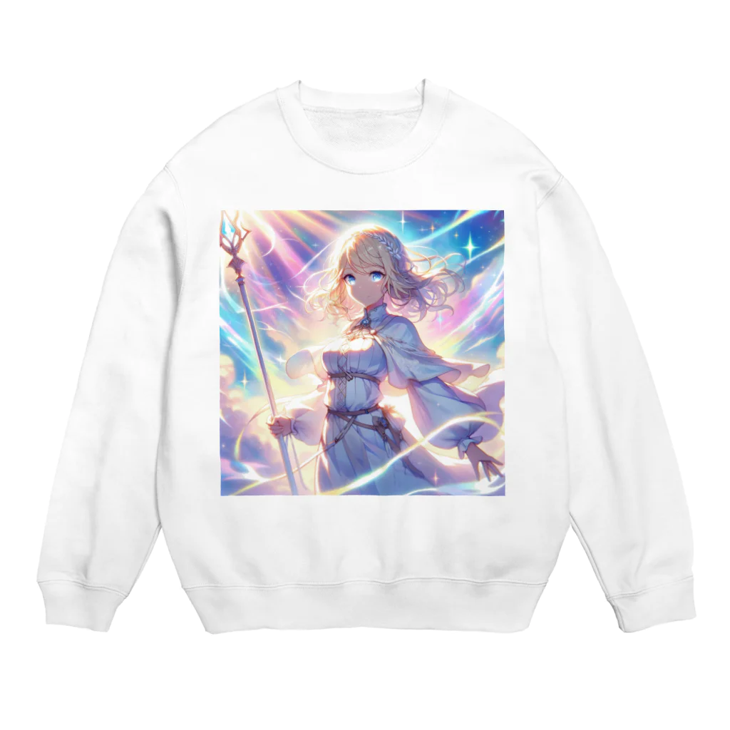 Sesilionの天空の女勇者 Crew Neck Sweatshirt