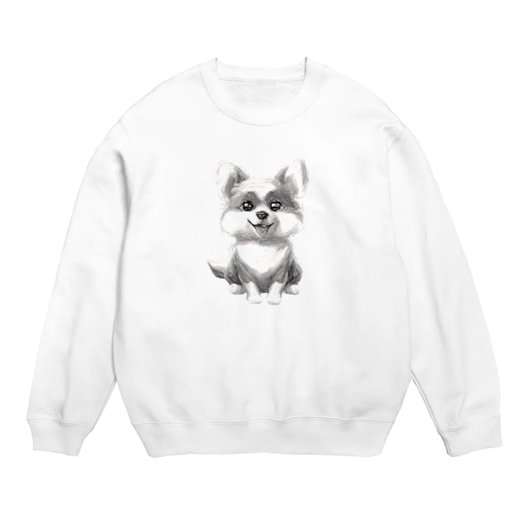 garireoの飼い主を待っている犬 Crew Neck Sweatshirt