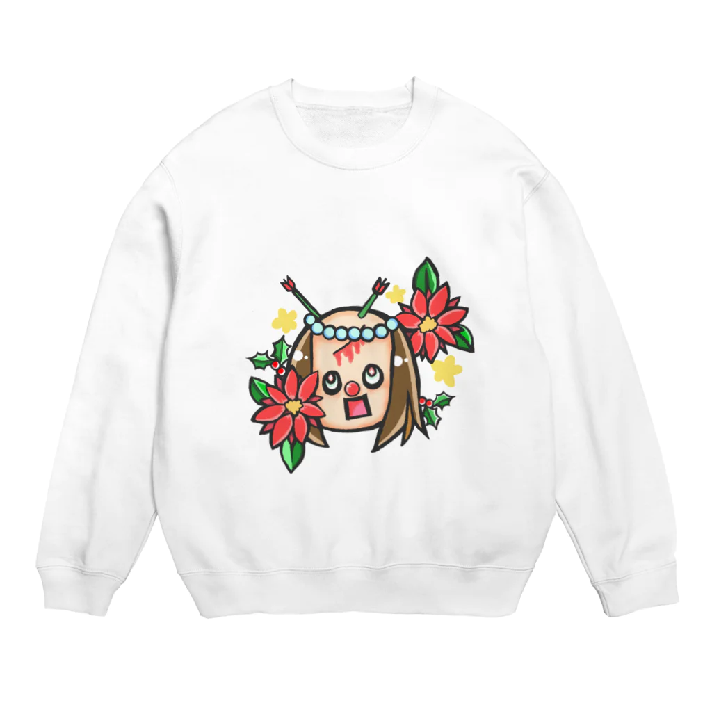 Shou3s-Storeのおちむしゃ Xmas ver Crew Neck Sweatshirt