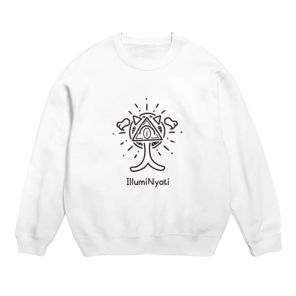 バーチャルチーズのおいしいお店のIllumiNyatiグッズ Crew Neck Sweatshirt