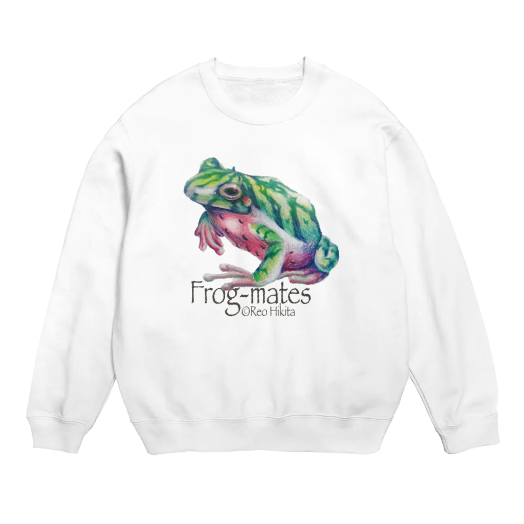 引田玲雄 / Reo Hikitaのカエルメイト(Frog-mates)より「スイカエル」 Crew Neck Sweatshirt