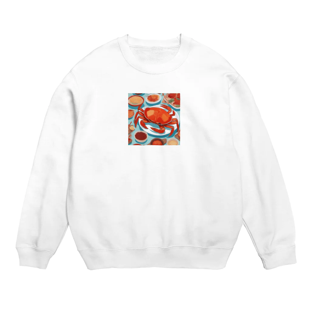 カズの「海の宴」 Crew Neck Sweatshirt