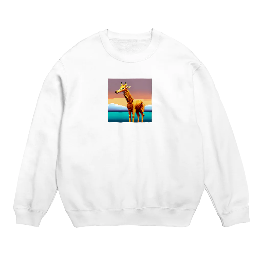 Zep11138のドット絵キリン Crew Neck Sweatshirt