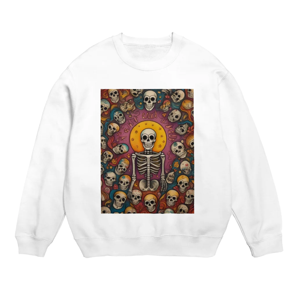 Skull sectionの月とドクロ Crew Neck Sweatshirt