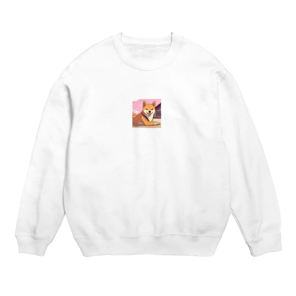 yu-zi1991の可愛い柴犬のグッズです Crew Neck Sweatshirt