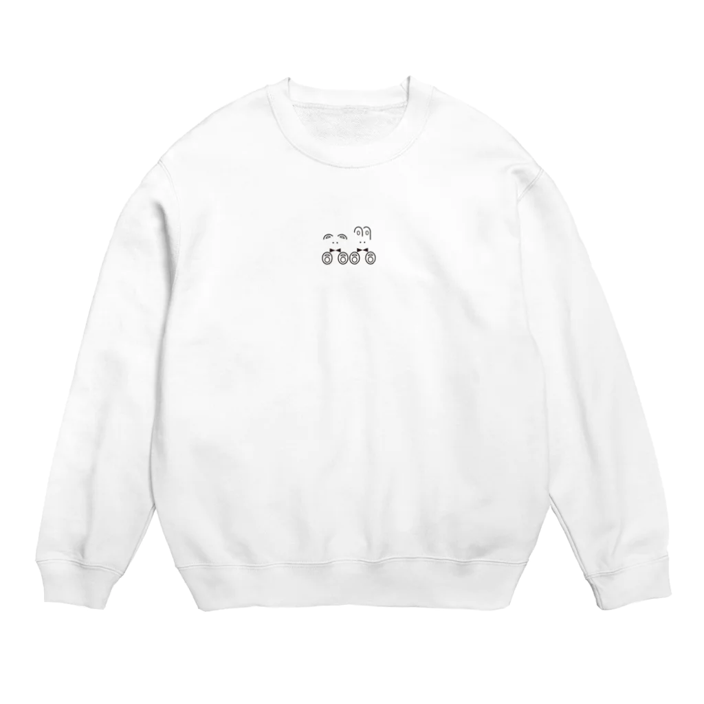 nagai mamikoのクマとウサギ Crew Neck Sweatshirt