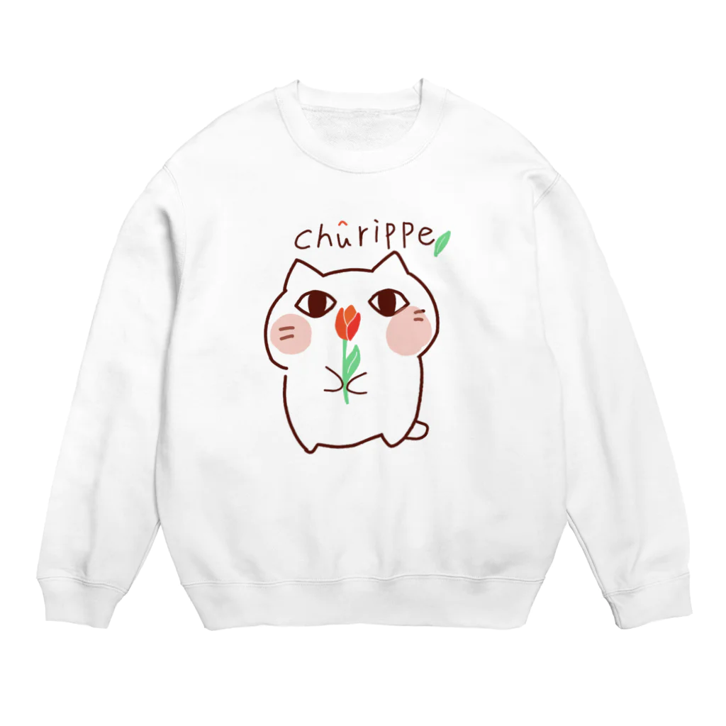 にゃんにゃんの猫目　　　 Crew Neck Sweatshirt