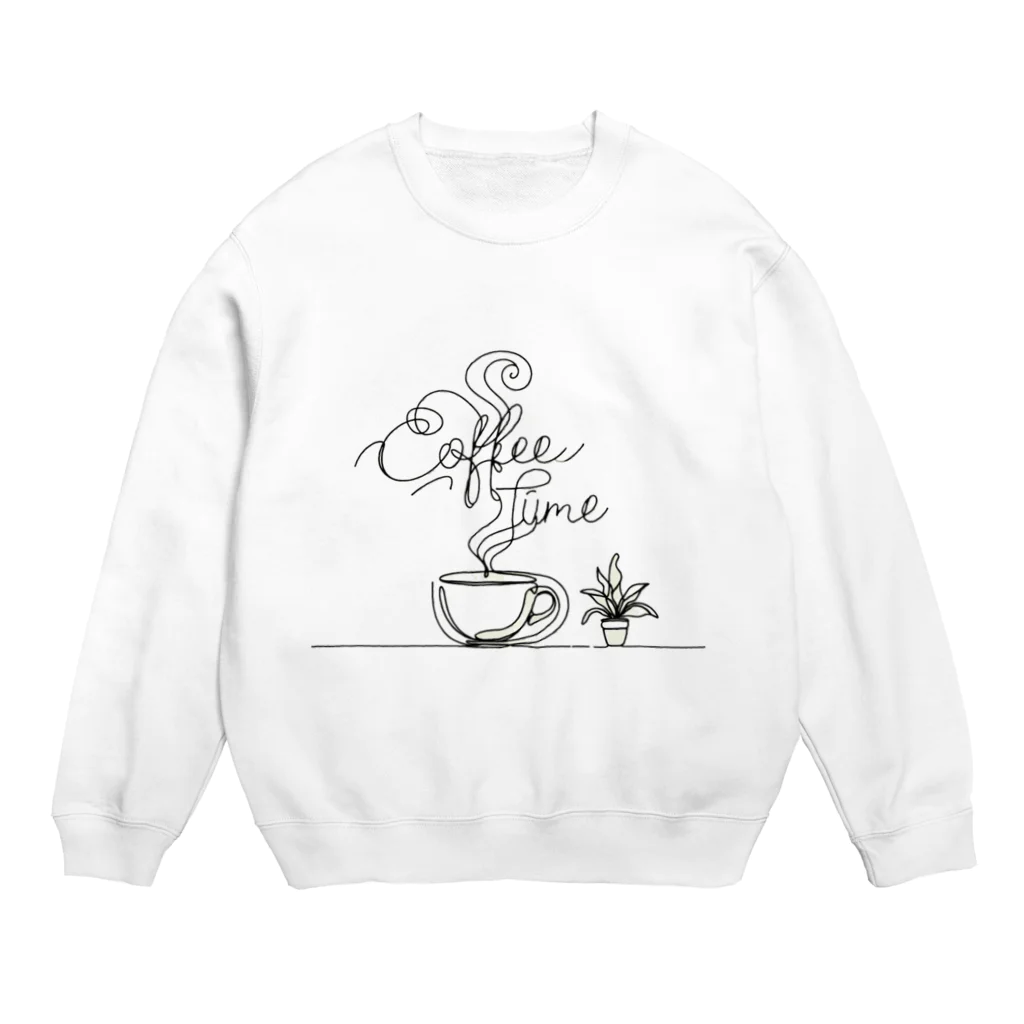 niko&PANDA shopのcoffeetime Crew Neck Sweatshirt