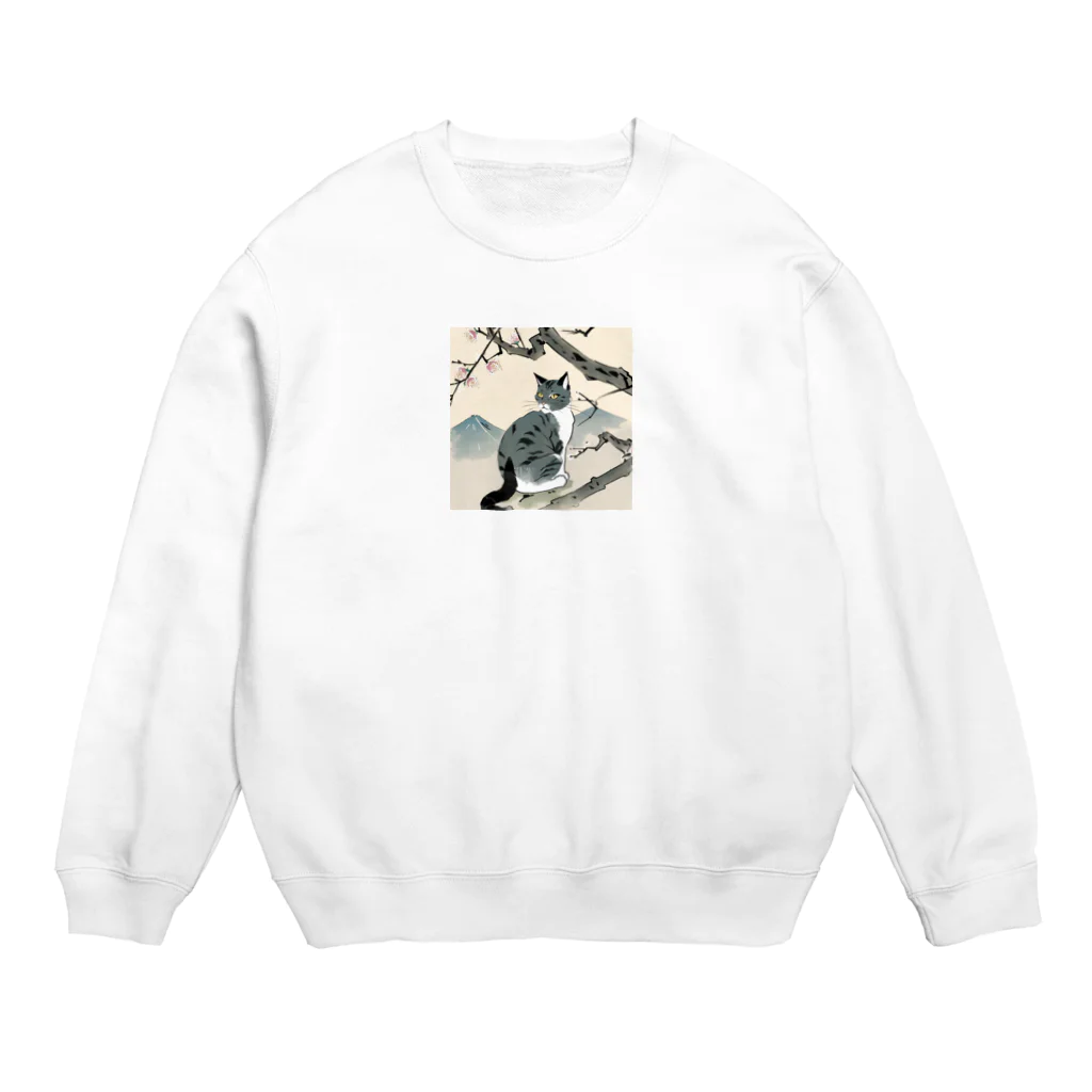 浮世絵デパートの浮世絵猫 Crew Neck Sweatshirt