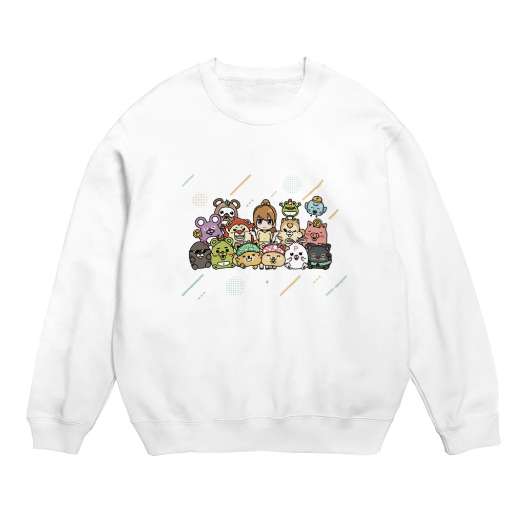 ポイントインカム official shopのポ太郎ふれんず Crew Neck Sweatshirt