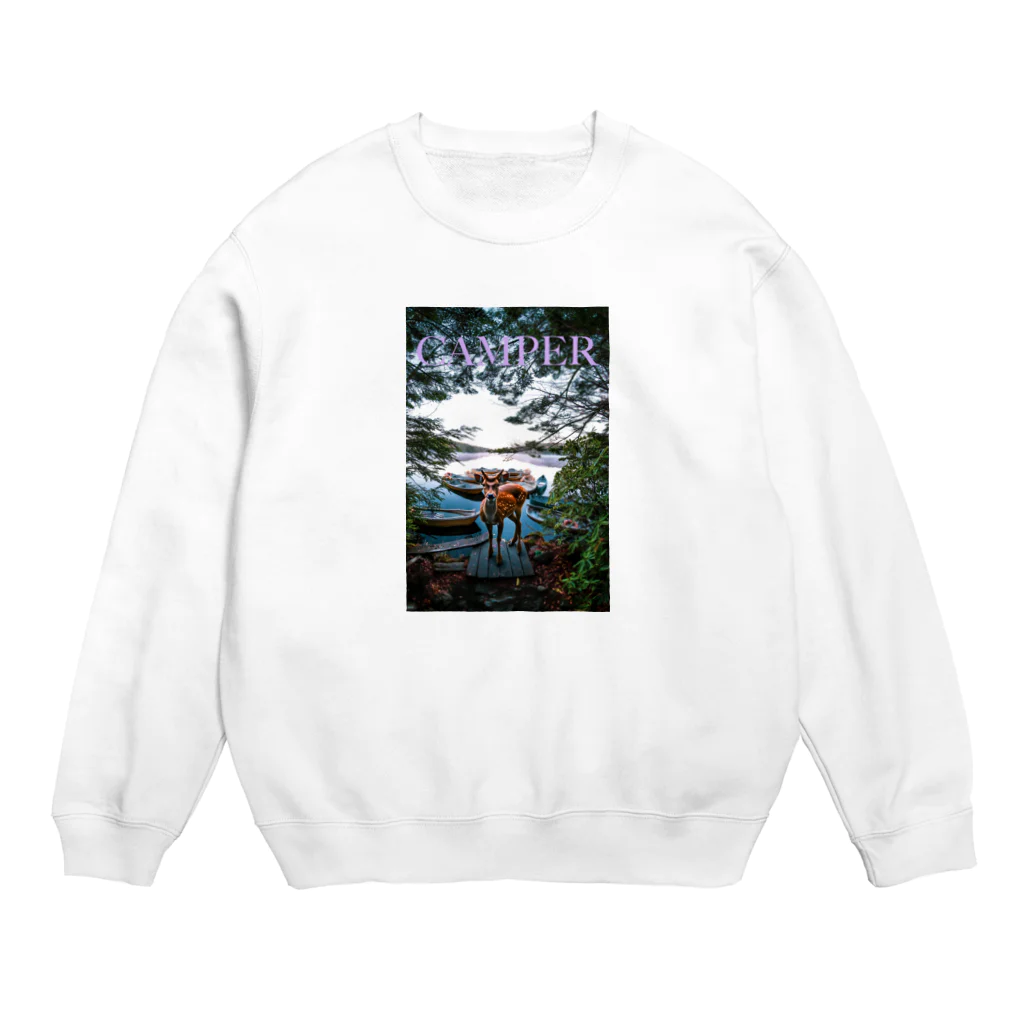 outdoor lifeのcamper  Crew Neck Sweatshirt