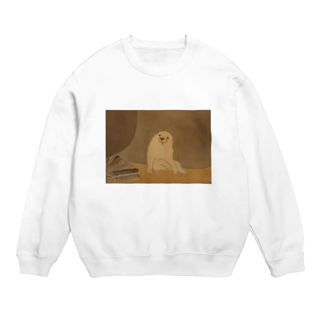 サンフランシス子のむかしの絵の犬 Crew Neck Sweatshirt