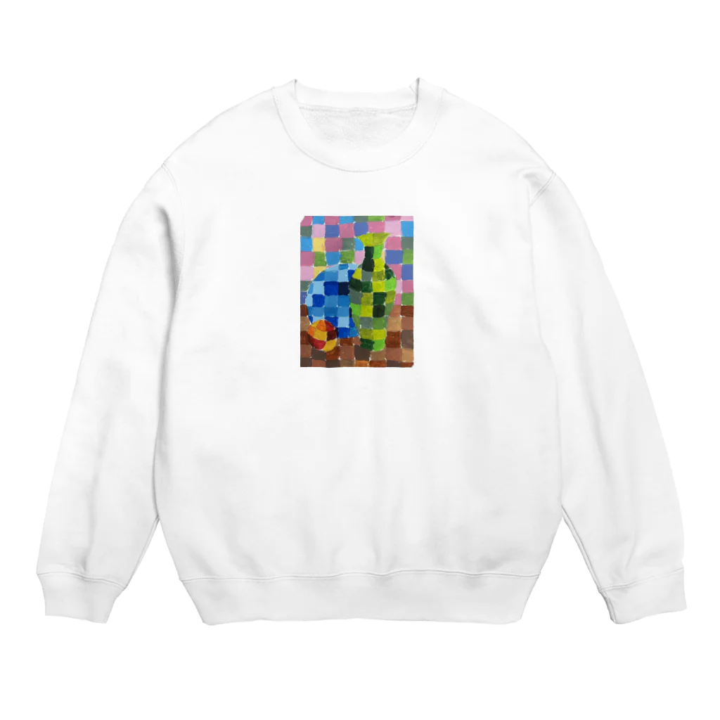 rituhouのカラフルグリッド・コレクション Crew Neck Sweatshirt