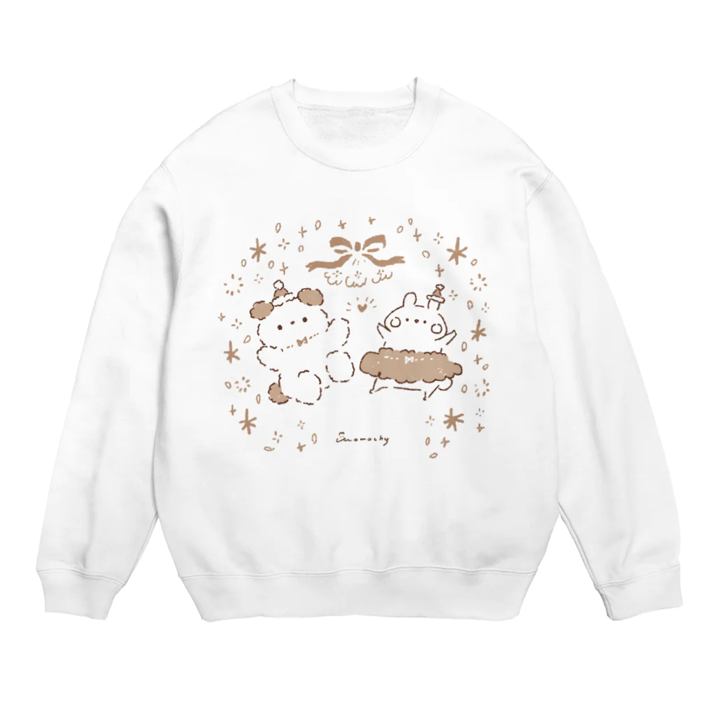 ＊momochy shop＊のちゃぷもちのクリスマス(ナチュラル) Crew Neck Sweatshirt