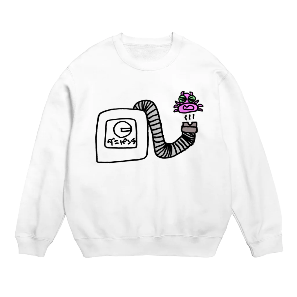 完熟トマト新聞のダニパンチ Crew Neck Sweatshirt