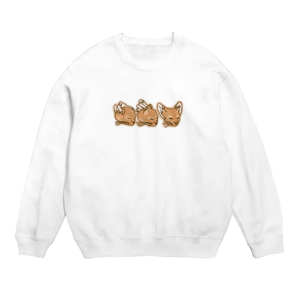 ぽいんこのもなかさん Crew Neck Sweatshirt