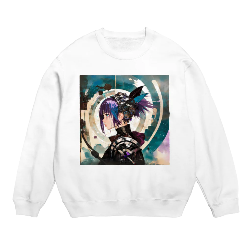 gurio318の少女レプリカント Crew Neck Sweatshirt