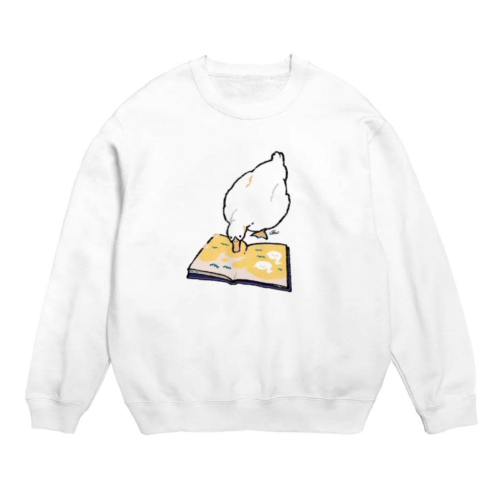 rakkosoda / コマイのアヒルと絵本 Crew Neck Sweatshirt