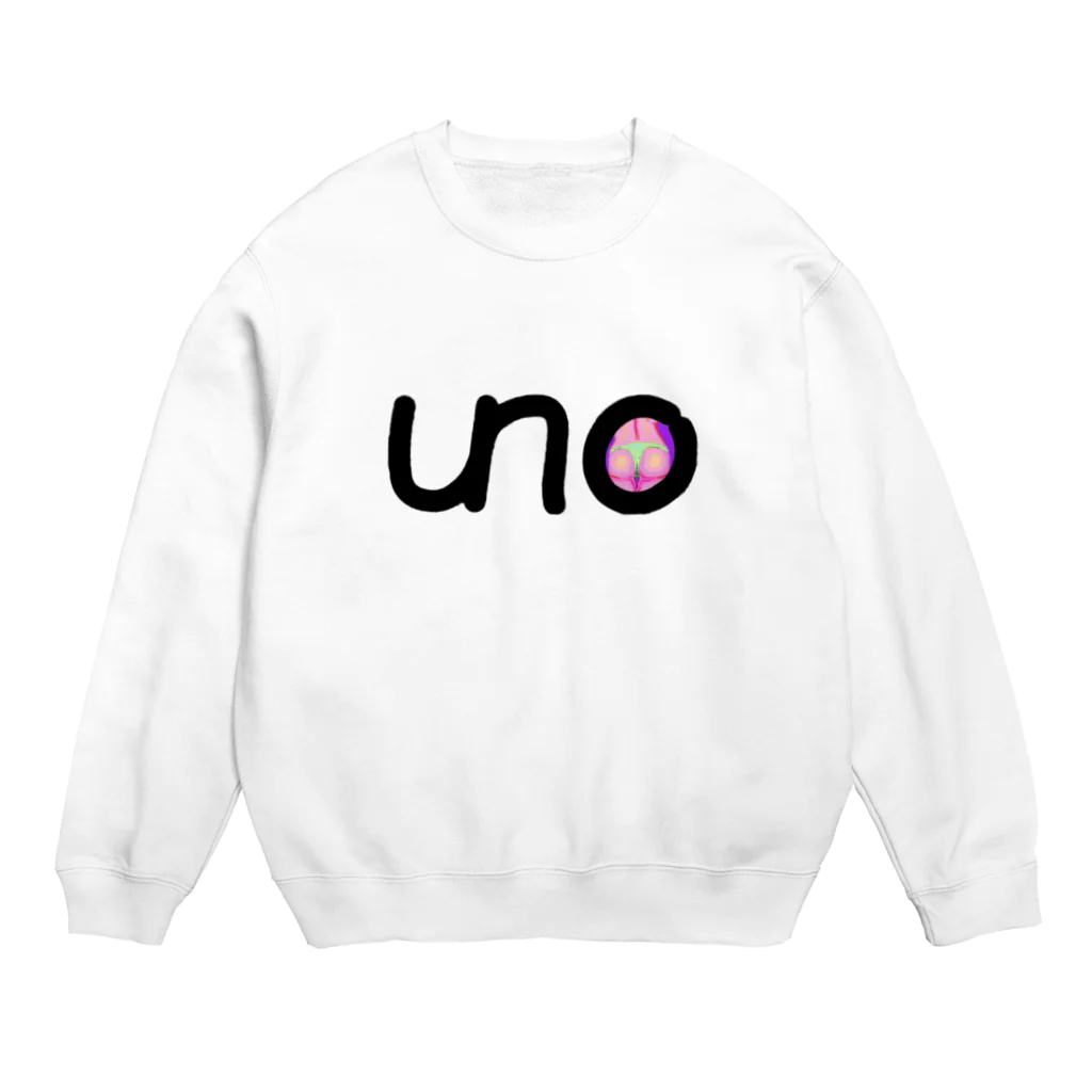 unoのUNOロゴ×ドットビキニヒップ Crew Neck Sweatshirt