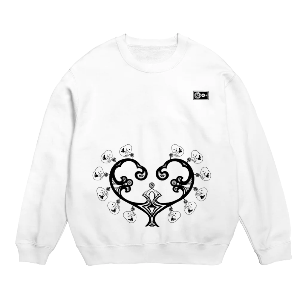 キメラ運輸の母胎(黒) Crew Neck Sweatshirt