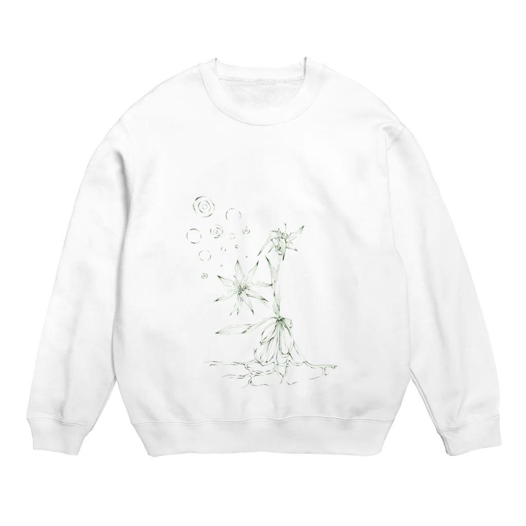 halfasleepの花束 Crew Neck Sweatshirt