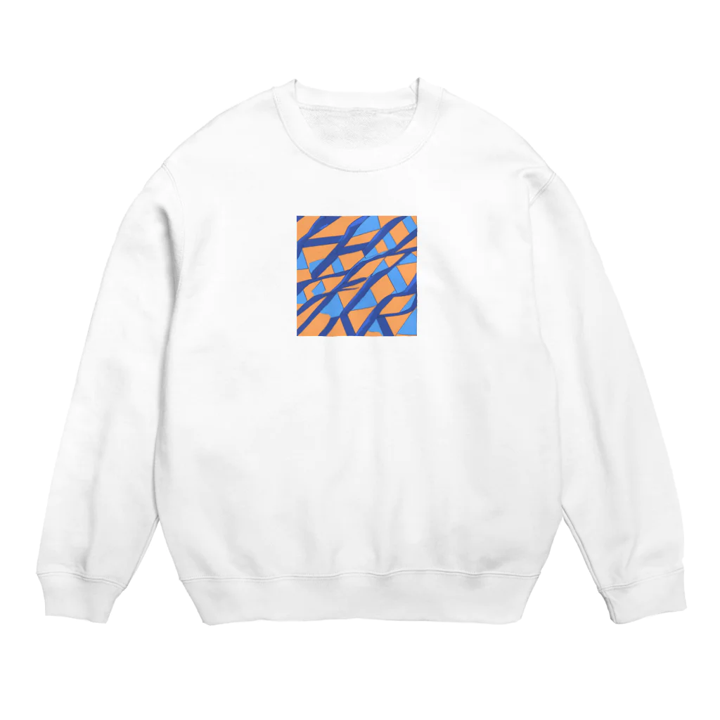 理系大学院生の出力のティールオレンジ Crew Neck Sweatshirt