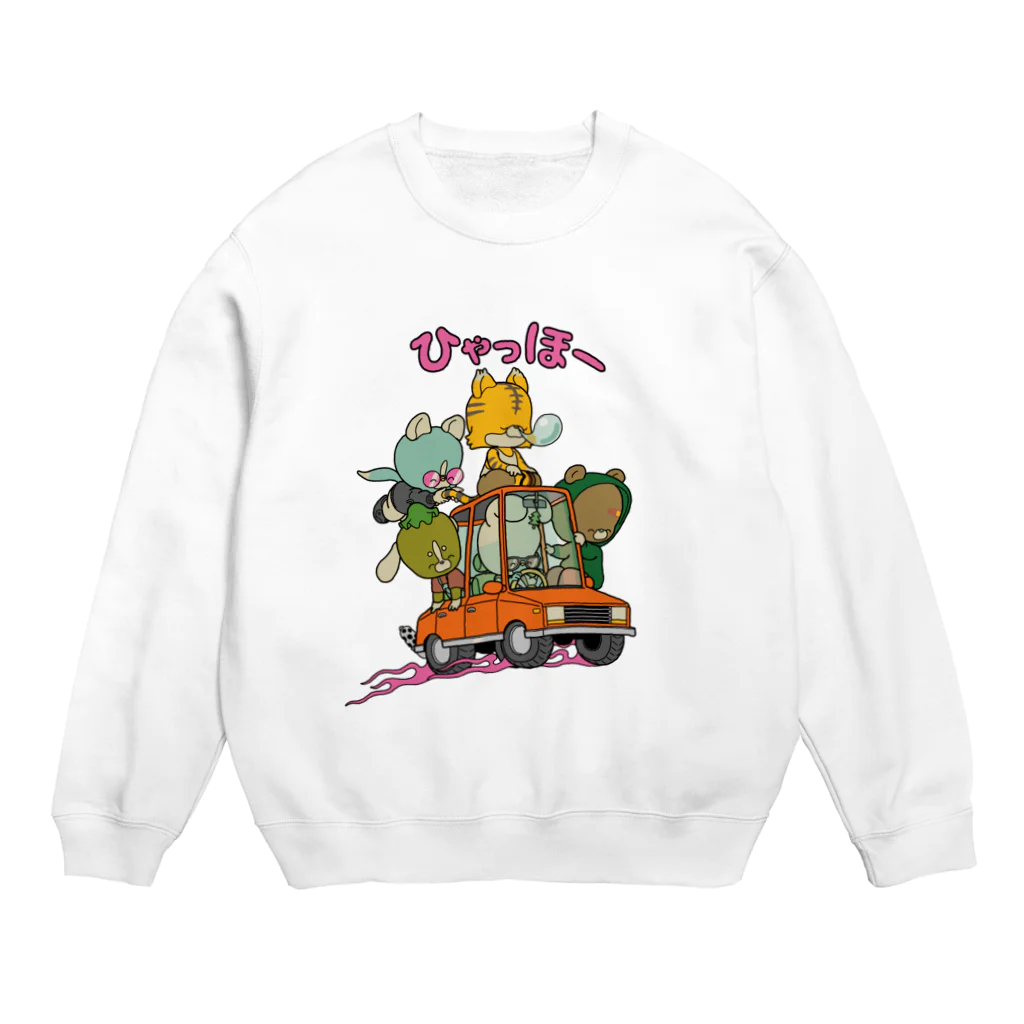 禺吾朗のひゃっほー Crew Neck Sweatshirt