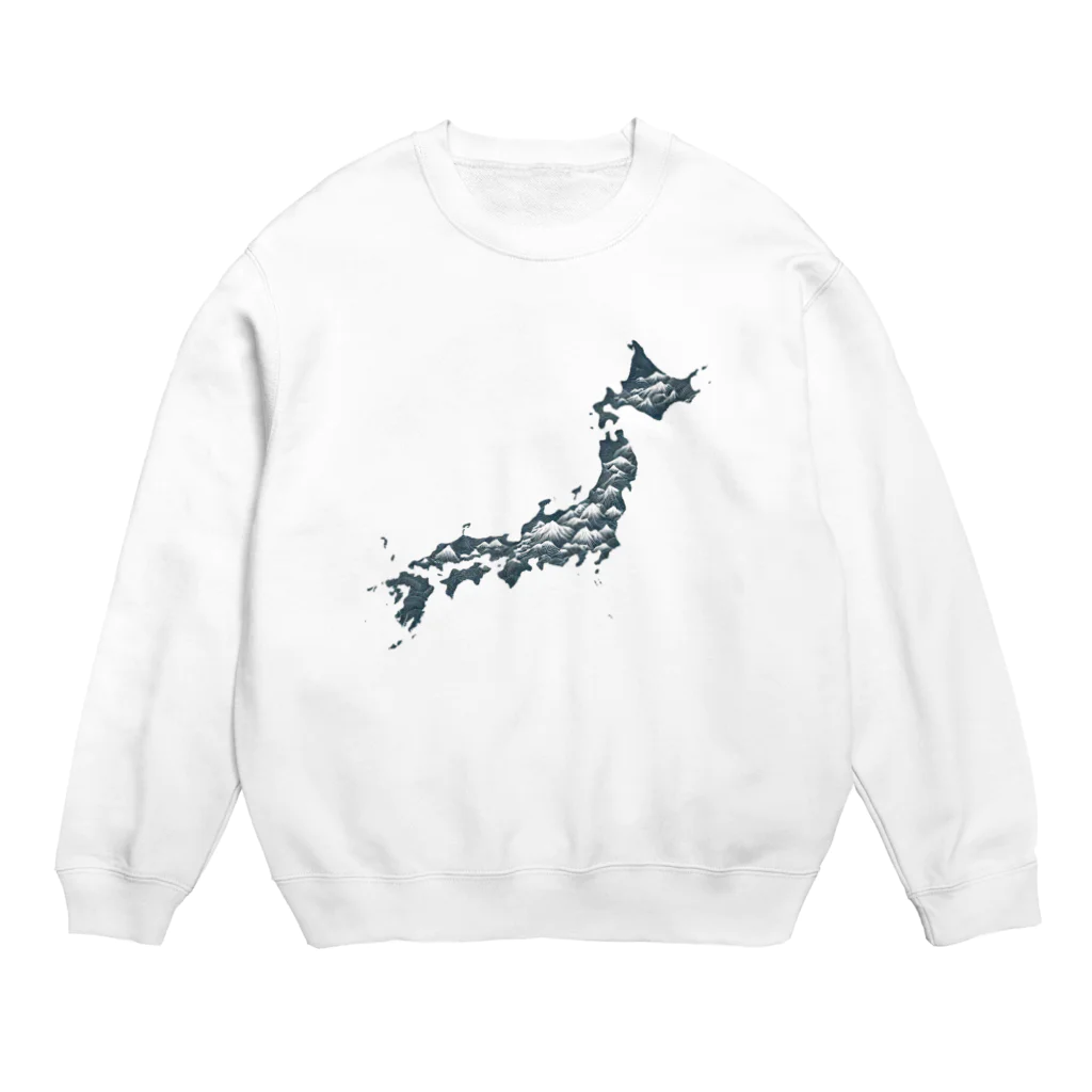 8ball.AI.artの日本列島 Crew Neck Sweatshirt