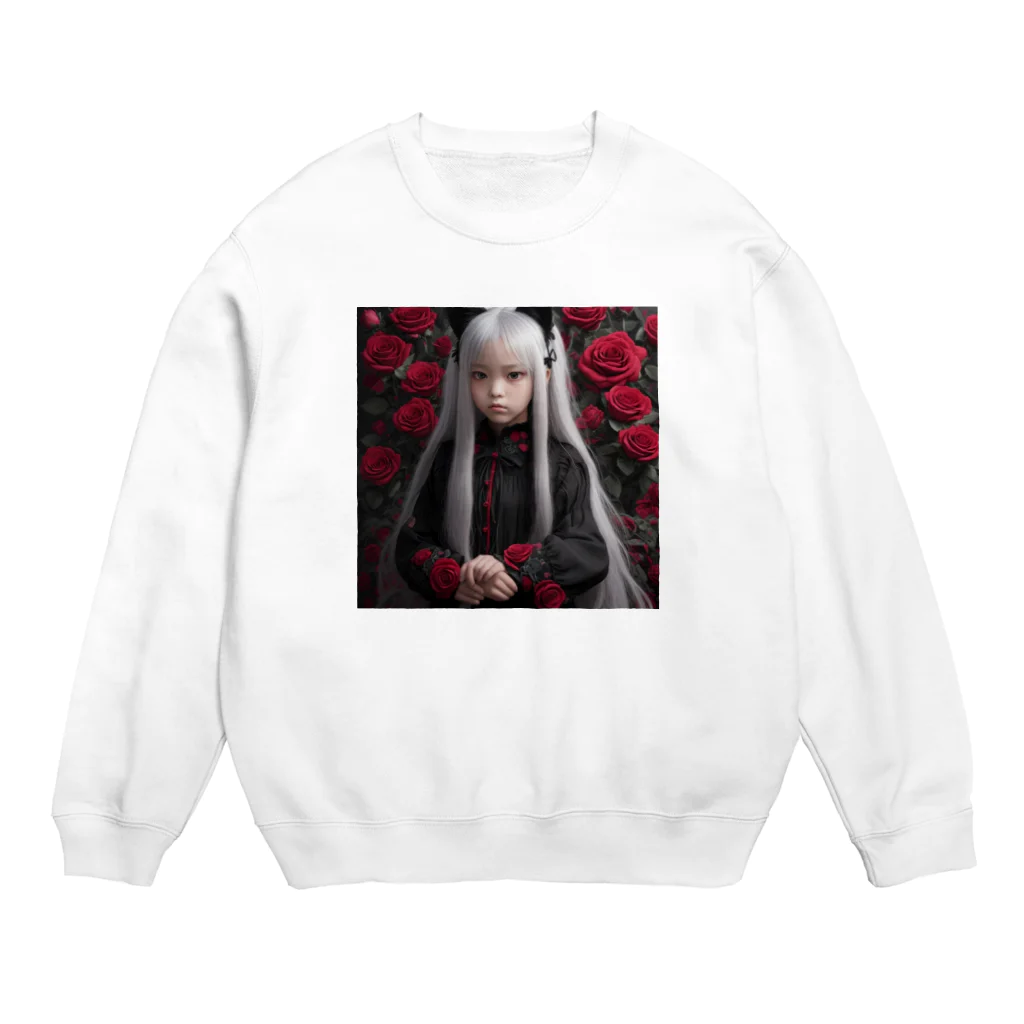 ZZRR12の「猛炎に舞う紅の猫耳守護者」 Crew Neck Sweatshirt