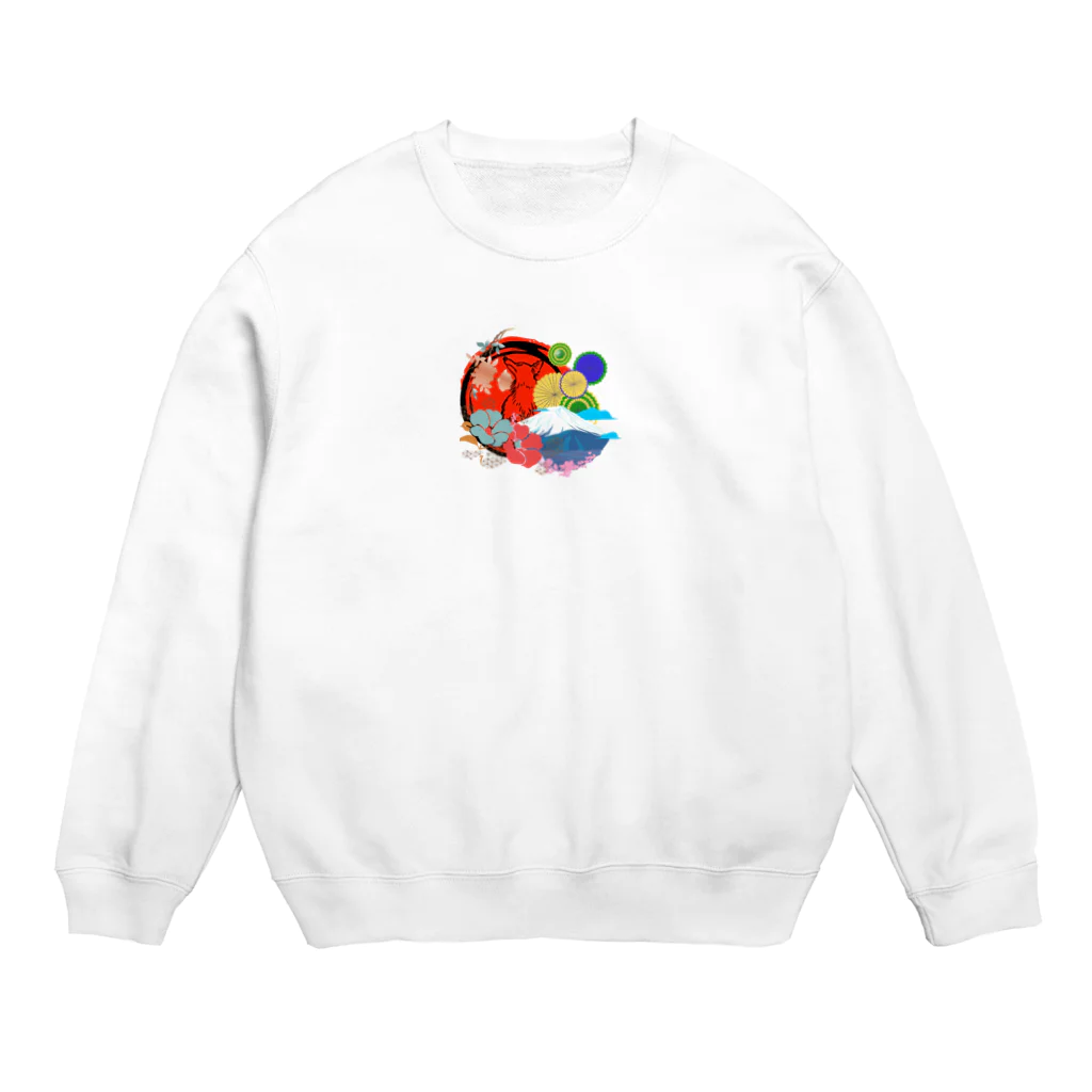 sloth_giraffeのこれぞ和！！ Crew Neck Sweatshirt