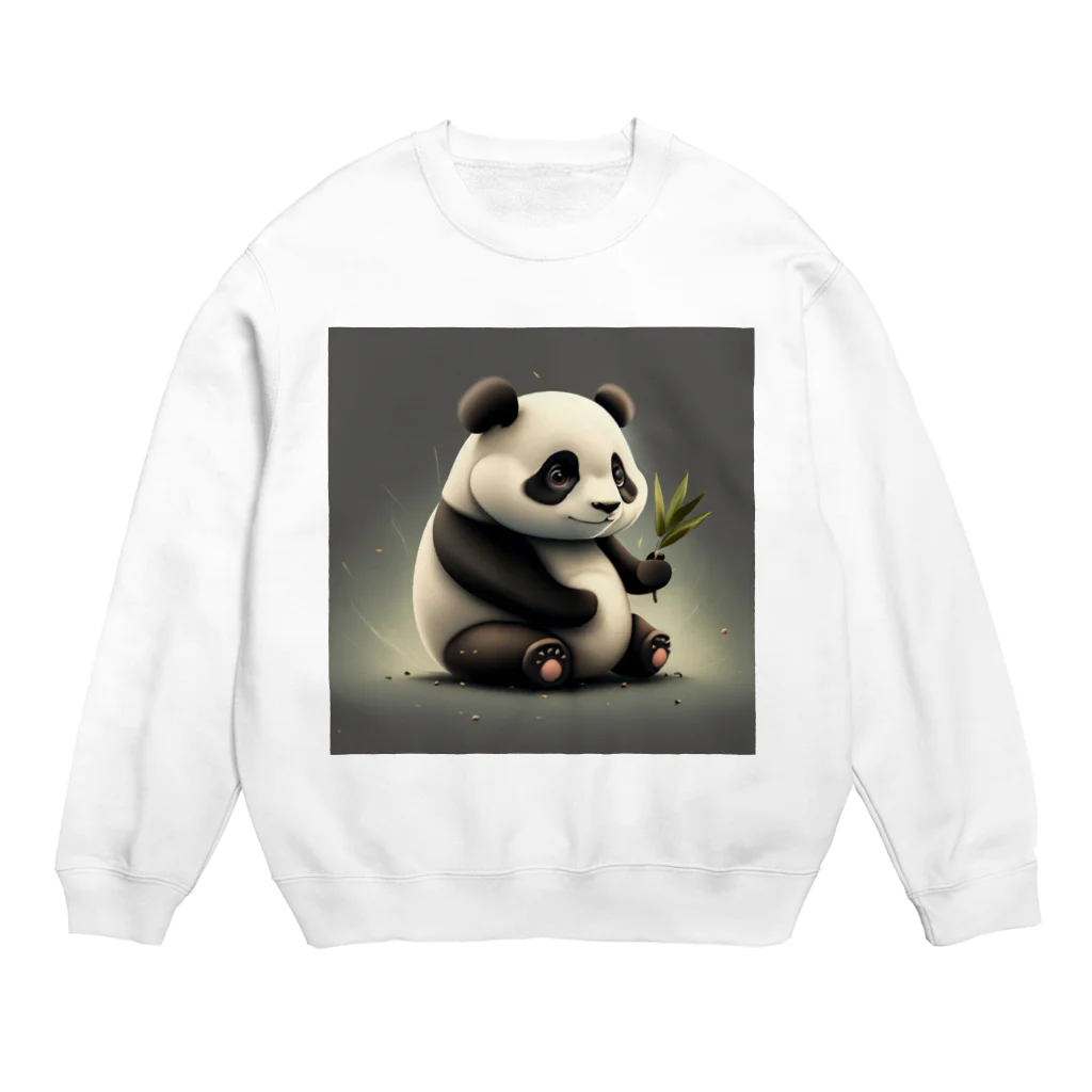 FluffyPanda_AIのPizzazzPanda Crew Neck Sweatshirt