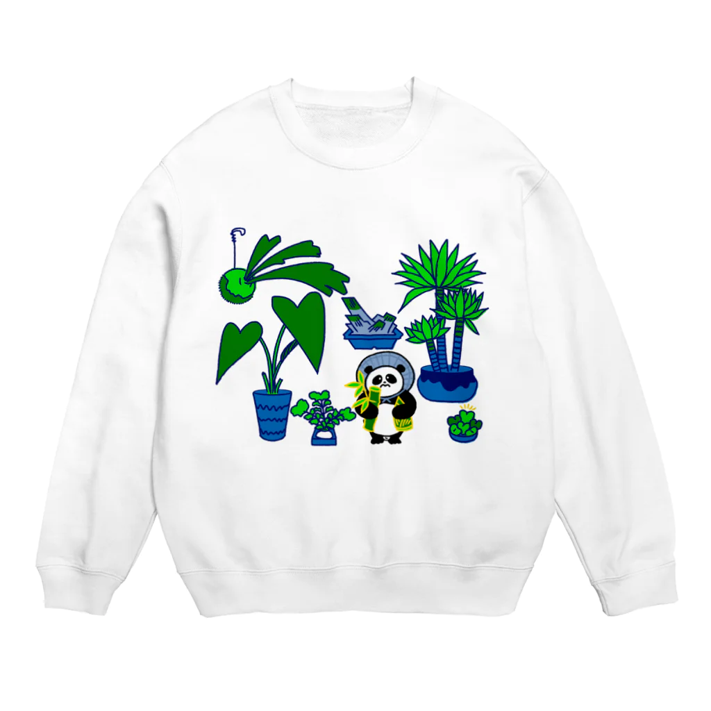 しりわれるの園芸と信楽焼パンダ Crew Neck Sweatshirt