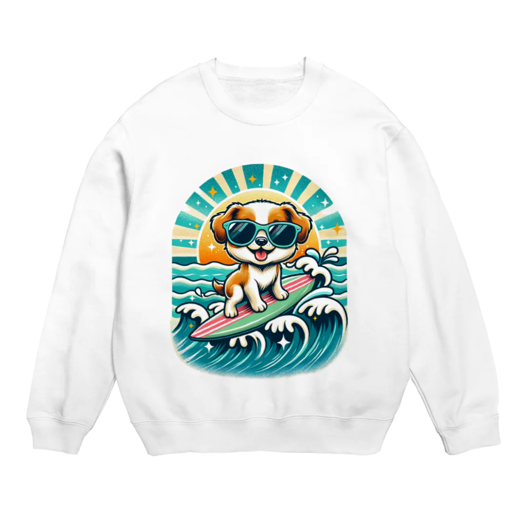 sakurafubukiのワンダーフル・ウェーブ・ライダー Crew Neck Sweatshirt