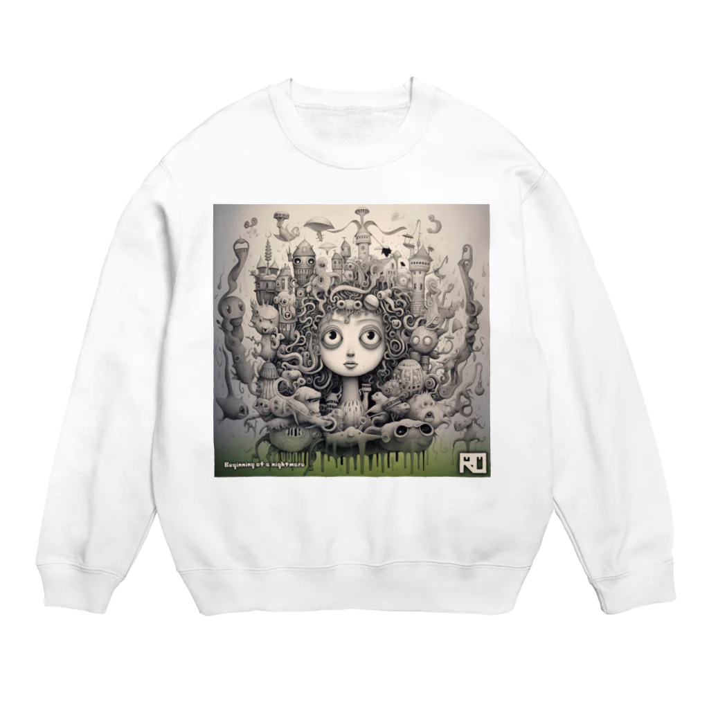 ROのBeginning of a nightmare 2 (Green) Crew Neck Sweatshirt