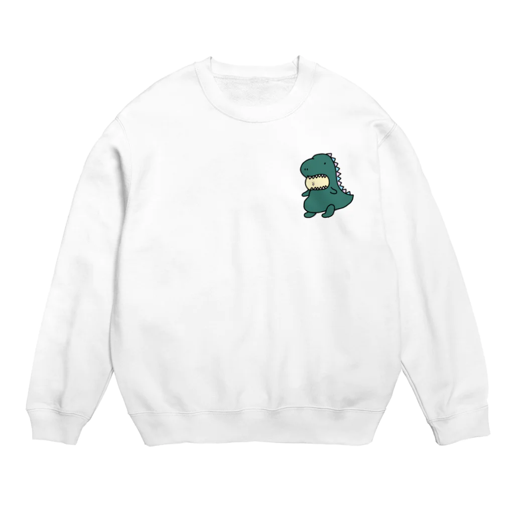 ソフトクリーム工場の恐竜になりたかったイルカのいーくん Crew Neck Sweatshirt