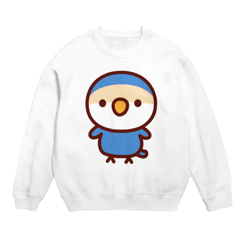 いんこ屋堂のコザクラインコ（バイオレットチェリー） Crew Neck Sweatshirt