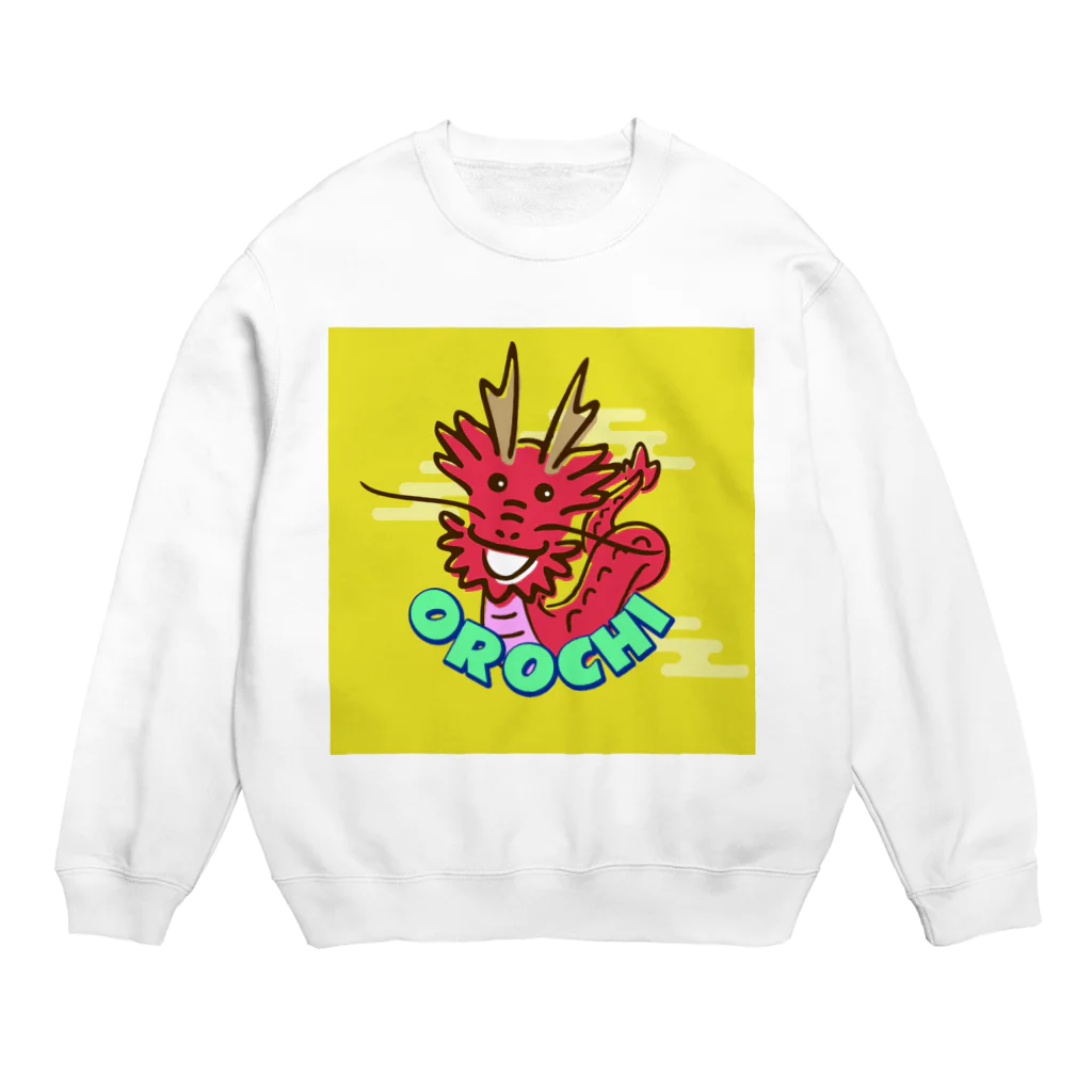 森本雄也の石見神楽_八岐大蛇＠orangered Crew Neck Sweatshirt