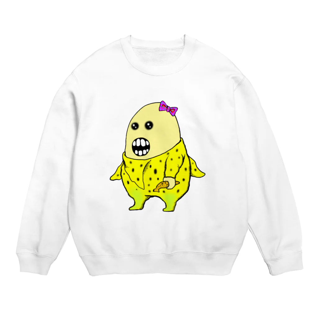 ぼんだぁのぶつぶつちゃん Crew Neck Sweatshirt