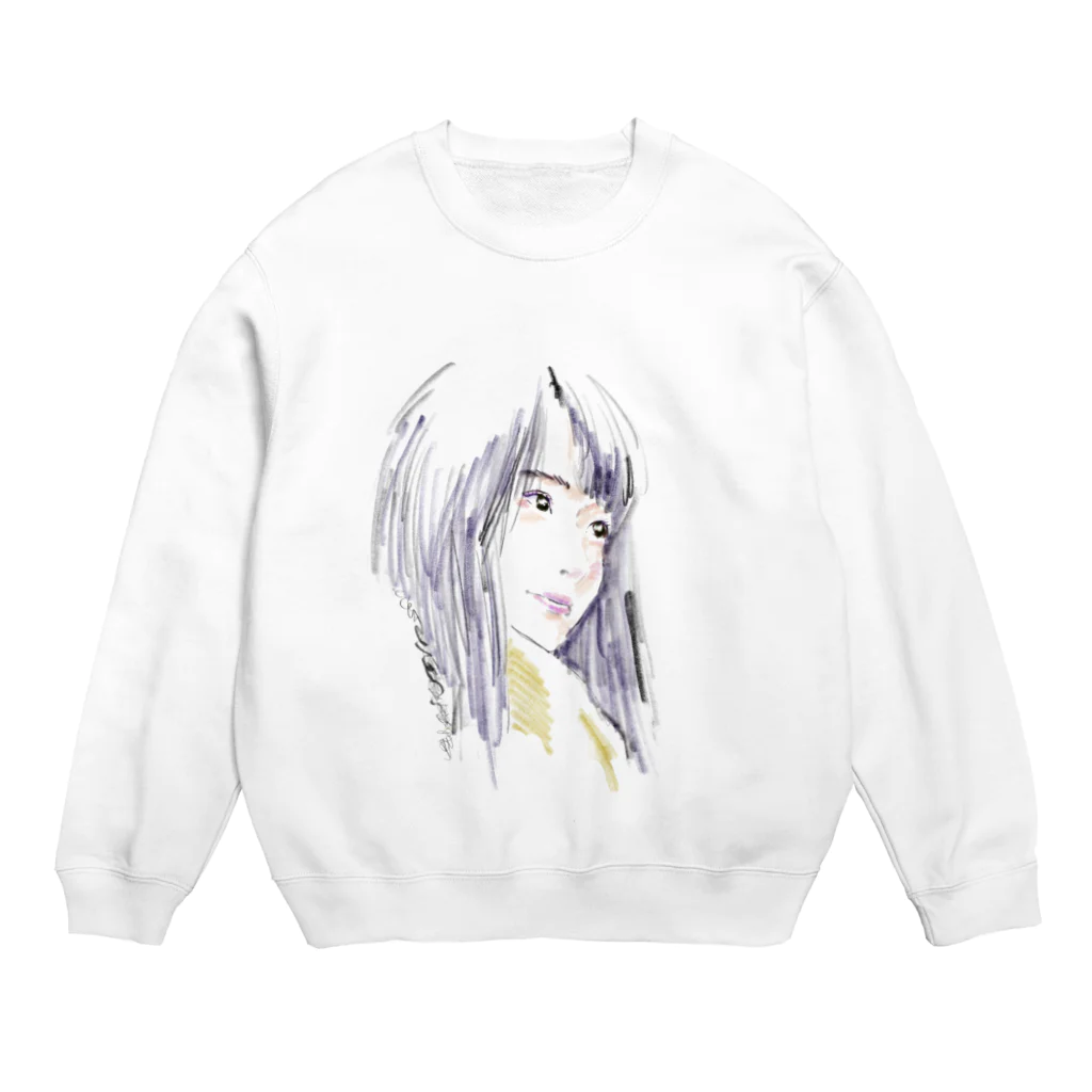 PonPlanの恋する少女 Crew Neck Sweatshirt