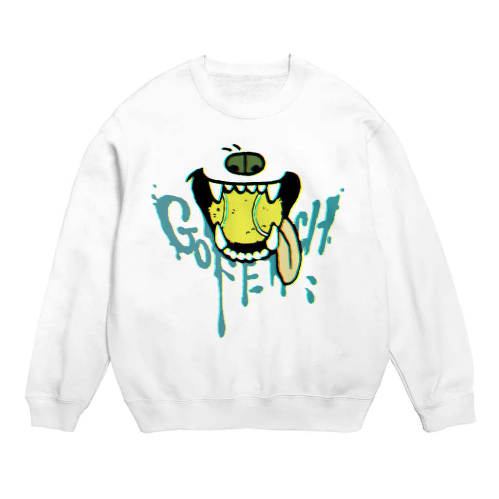 GO FETCHのよだれびちゃスウェット Crew Neck Sweatshirt